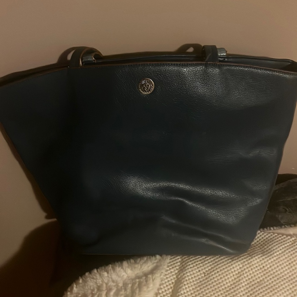 Anne Klein tote blue gently used